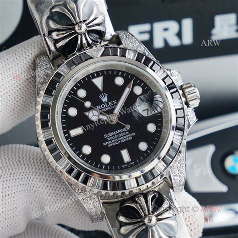 chrome hearts rolex diamond|More.